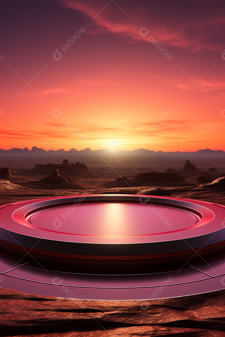 Cenário para Evento Fundo Pôr do sol