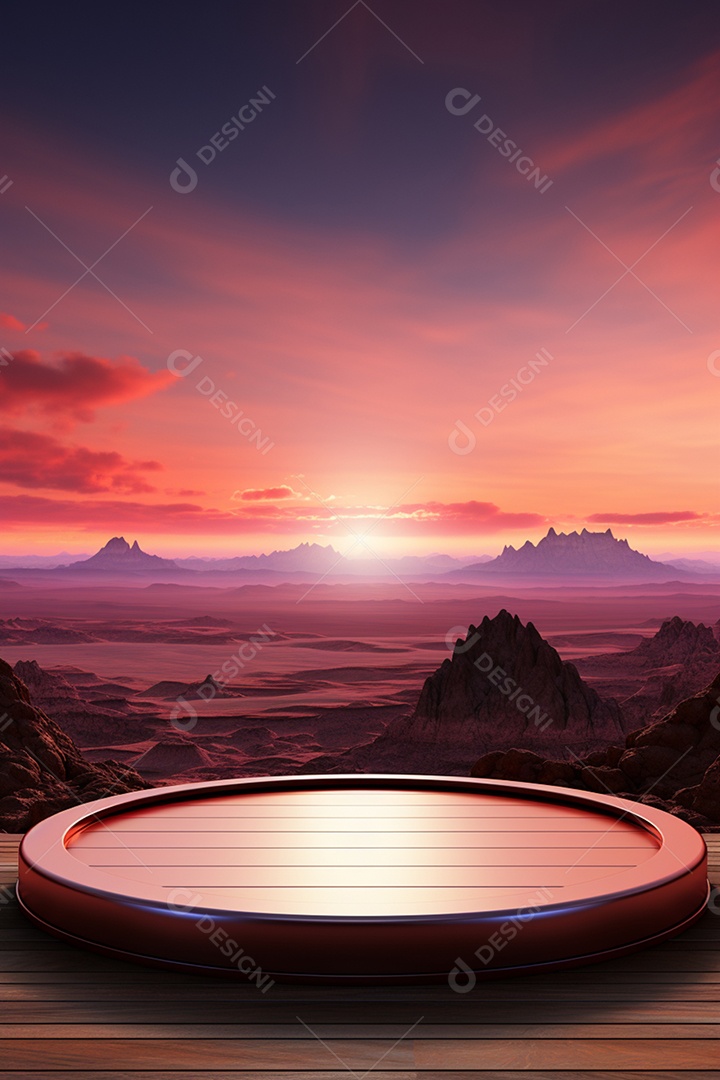 Cenário para Evento Fundo Pôr do sol