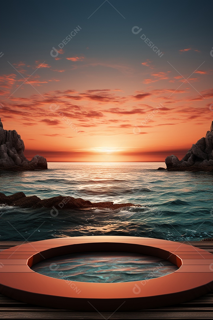 Cenário para Evento Fundo de Praia