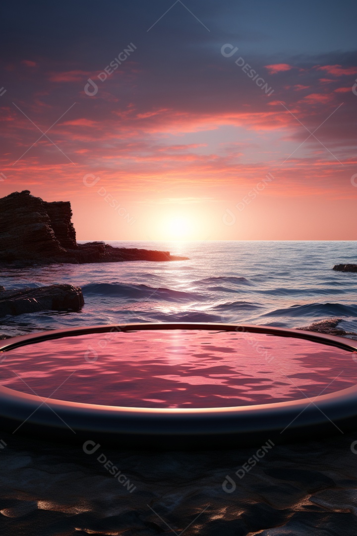 Cenário para Evento Fundo de Praia