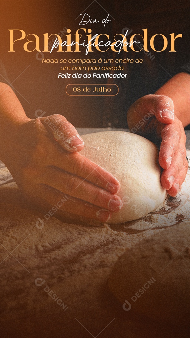 Story Feliz Dia Do Panificador Um Bom Pão Assado Social Media PSD Editável
