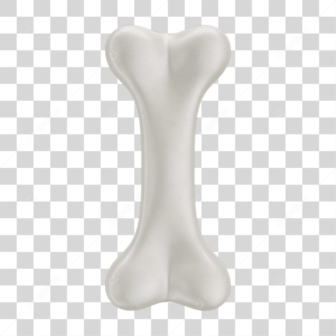 Objeto 3D Osso Para Cães para Composição PNG Transparente