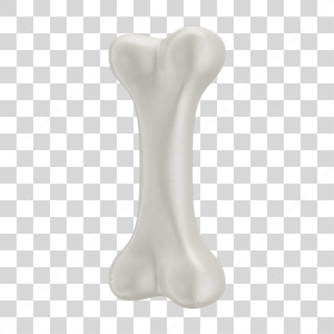 Objeto 3D Osso Para Cães para Composição PNG Transparente