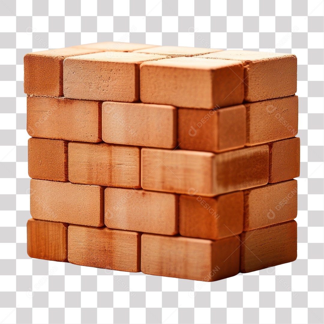 Monte De Tijolos Fundo PNG Transparente