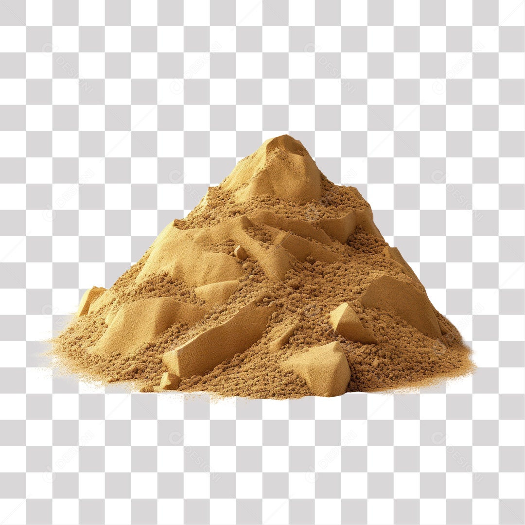 Monte de Areia Fina Fundo PNG Transparente
