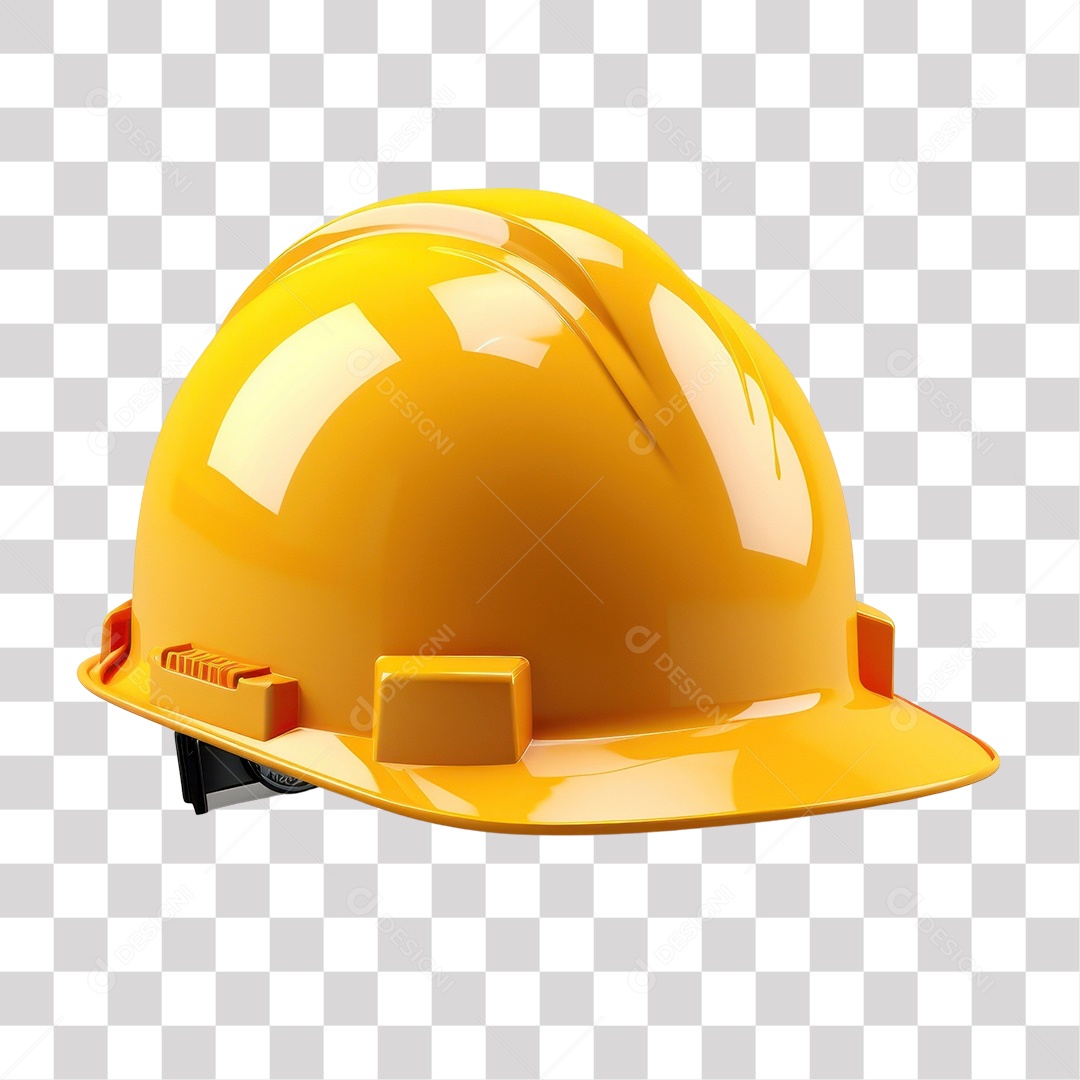 Capacete de Segurança Engenheiro Civil Operário Visitante Construtor Laranjado Fundo PNG Transparente