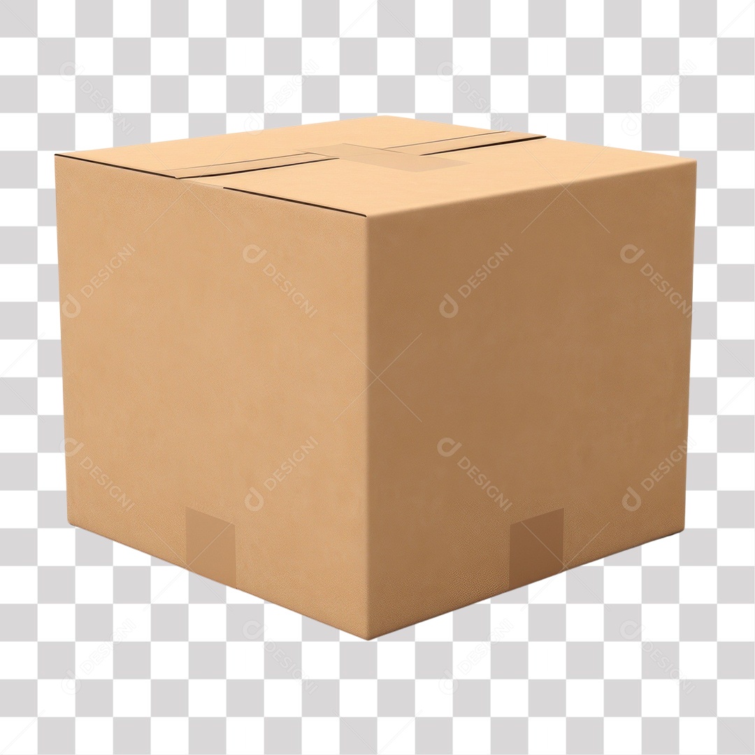 Caixa de Papelão Fundo PNG Transparente