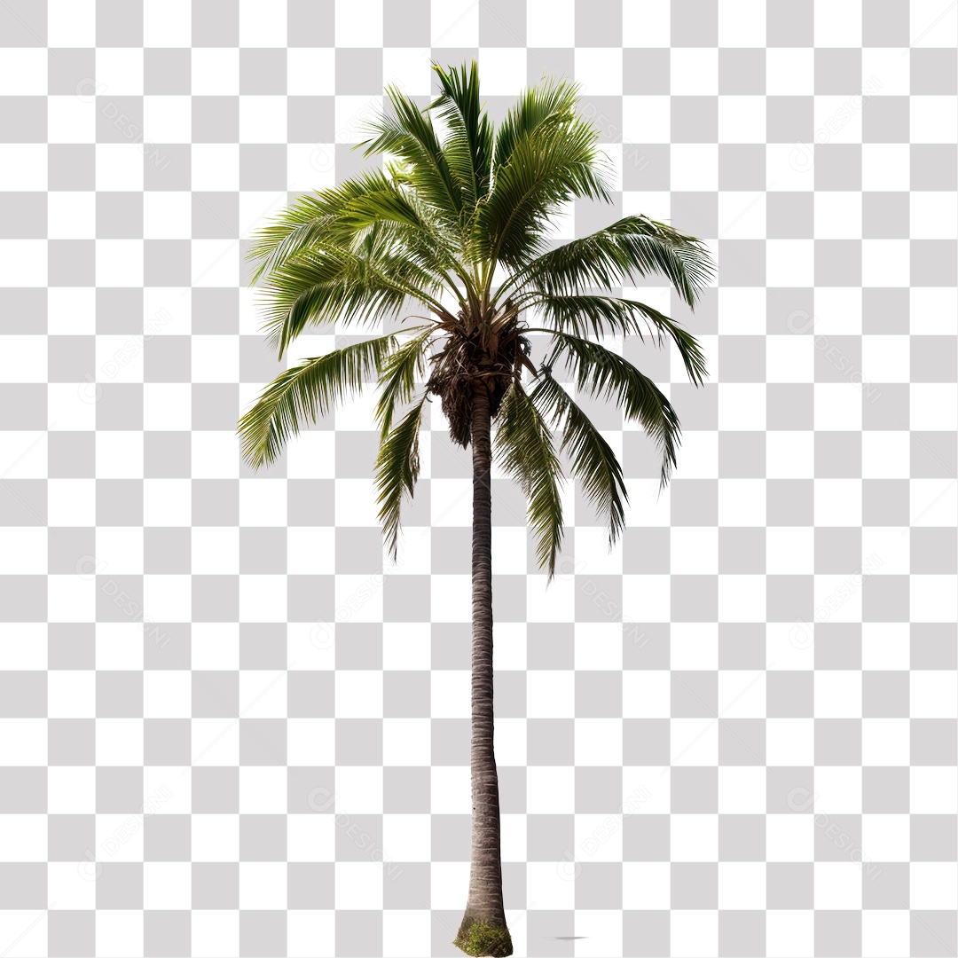Pé de Coqueiro Fundo PNG Transparente