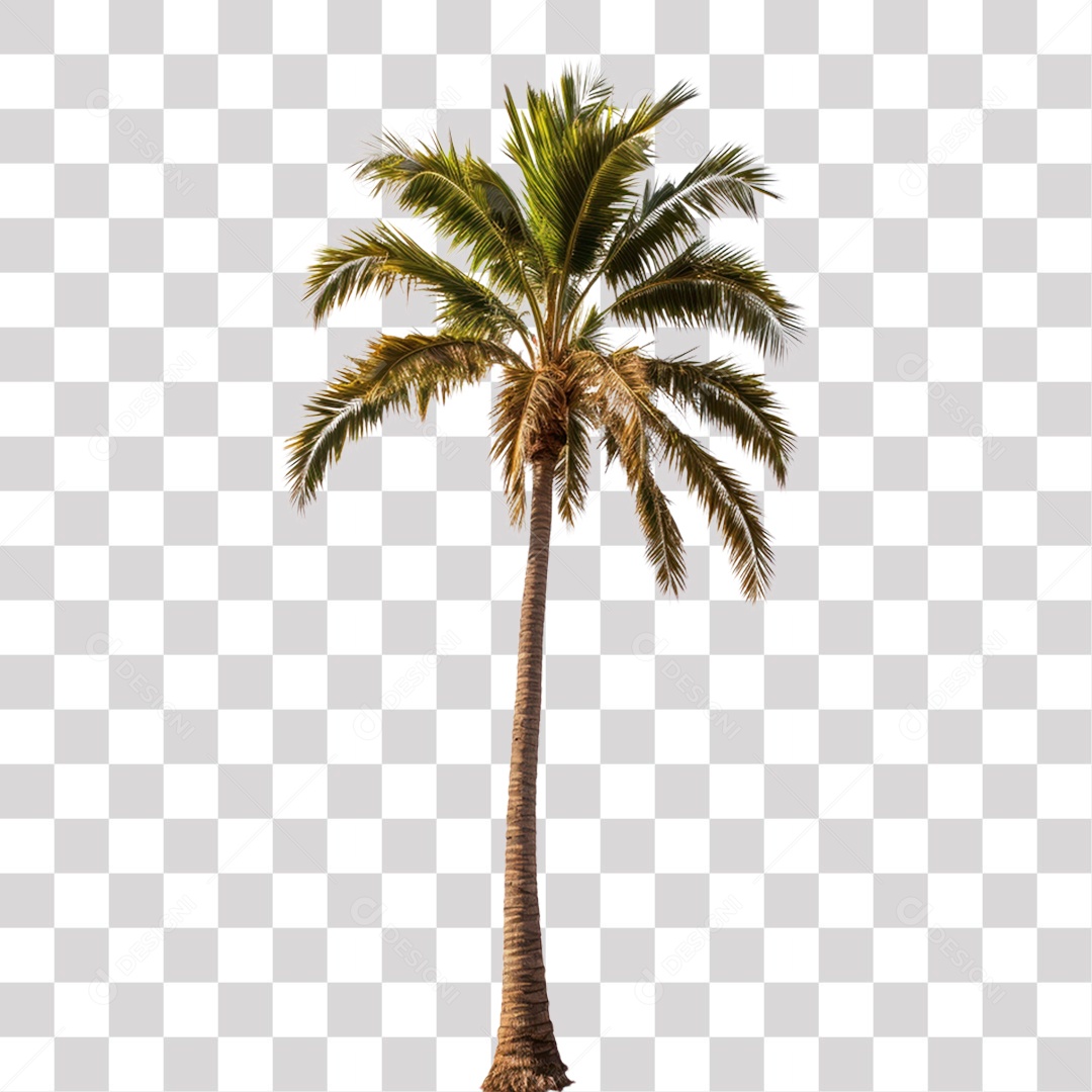 Pé de Coqueiro Fundo PNG Transparente