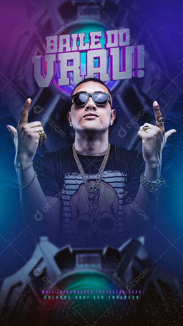 Story Baile do Vrau Social Media PSD