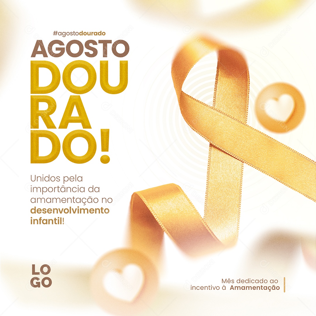 Agosto Dourado Social Media PSD