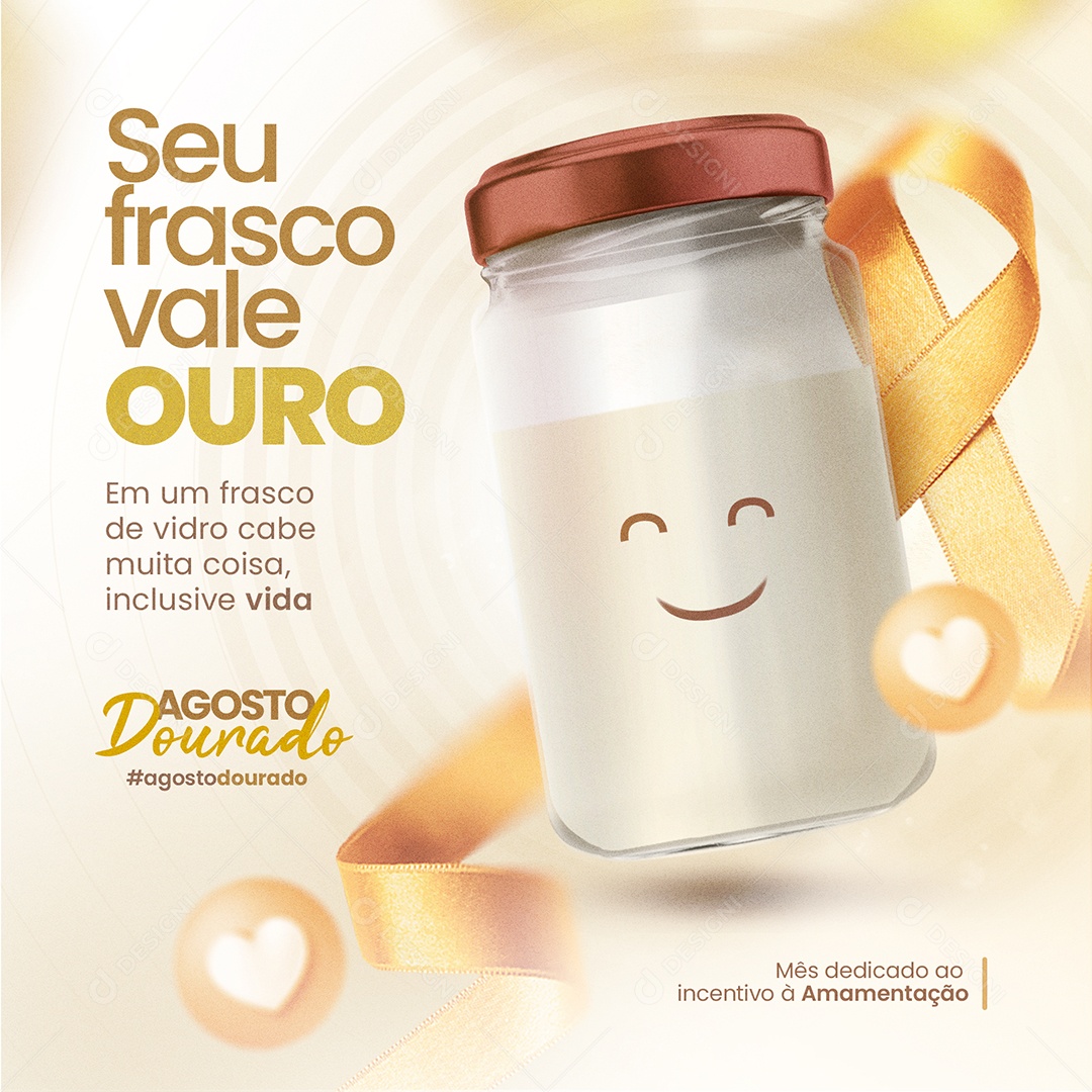 Seu Frasco Vale Ouro Social Media PSD