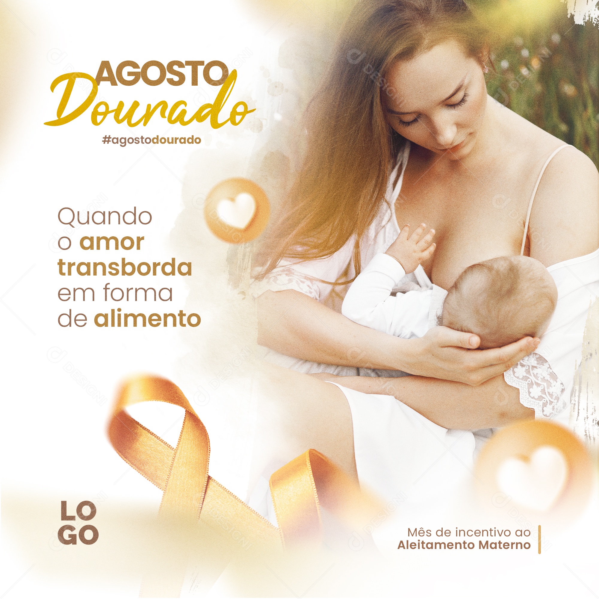 Agosto Dourado Social Media PSD