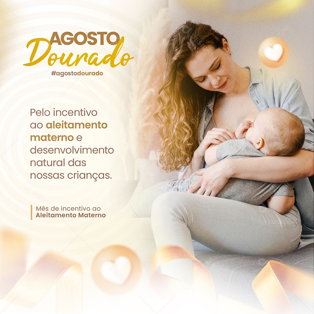 Agosto Dourado Social Media PSD