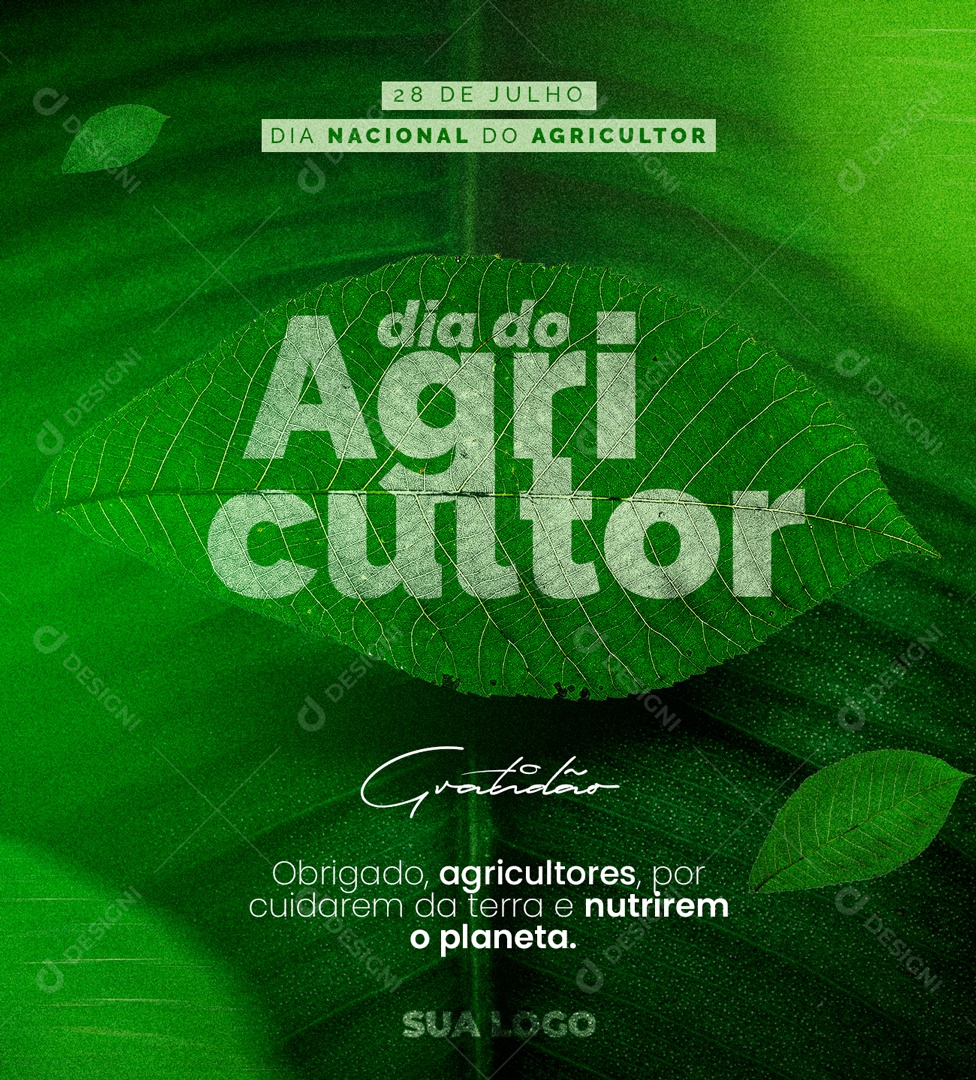 Obrigado Agricultores Dia Do Agricultor Social Media PSD Editável