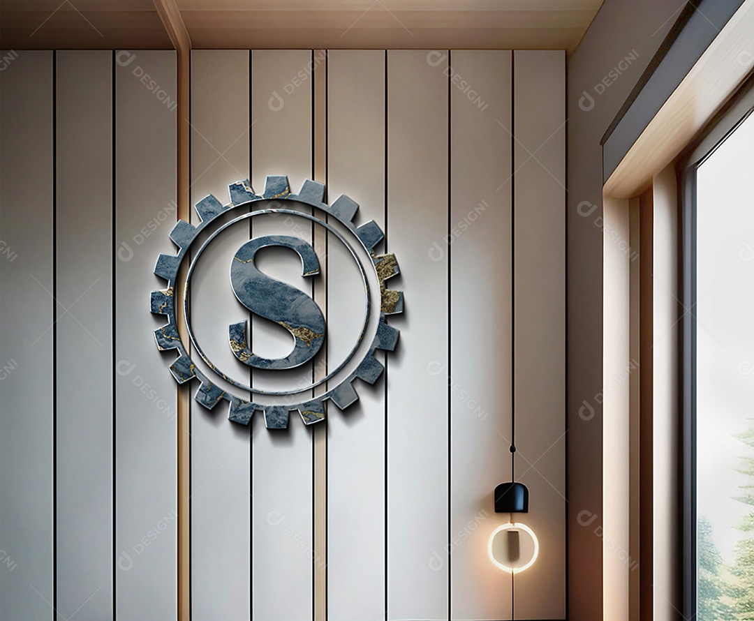 Mockup Para Logo Empresa PSD Editável