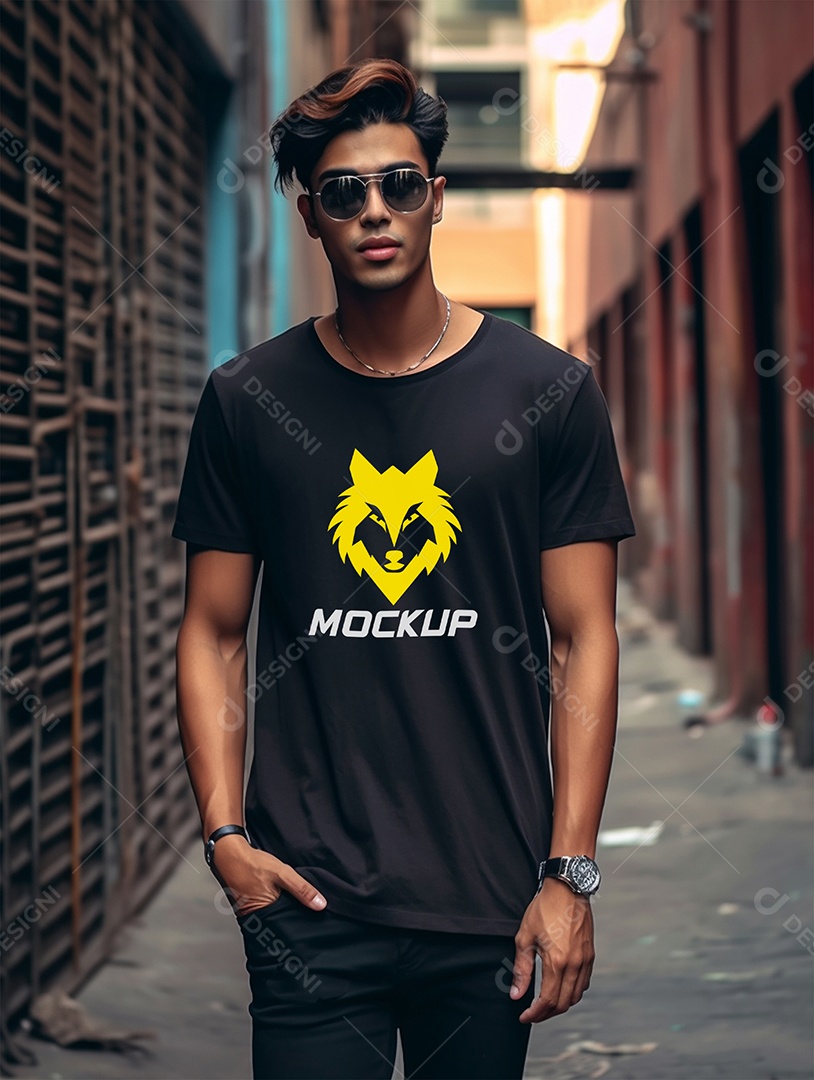 Mockup de Camiseta PSD Editável