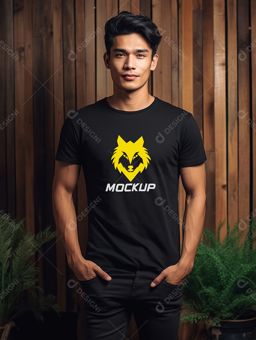 Mockup de Camiseta No Cabide PSD Editável