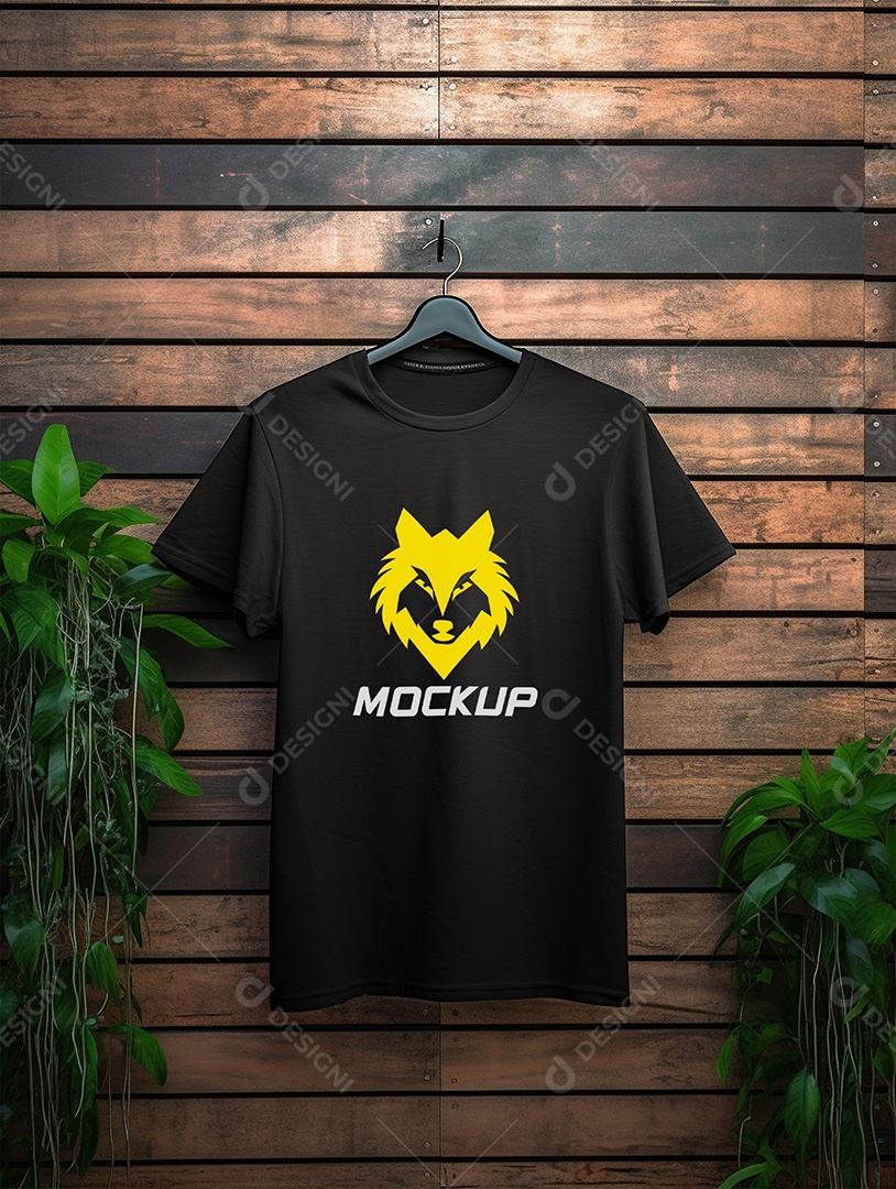 Mockup de Camiseta No Cabide PSD Editável