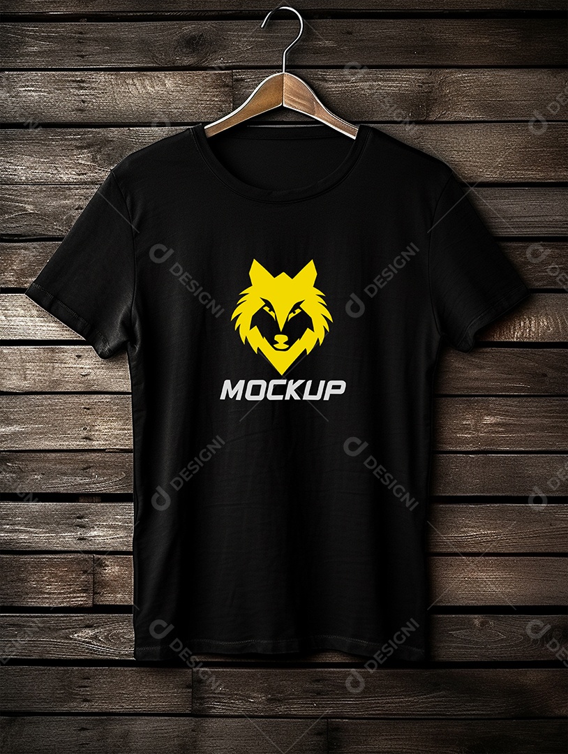 Mockup de Camiseta No Cabide PSD Editável