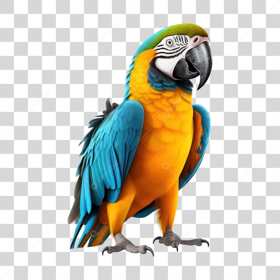 Arara Canindé Arara de Barriga Amarela Fundo PNG Transparente