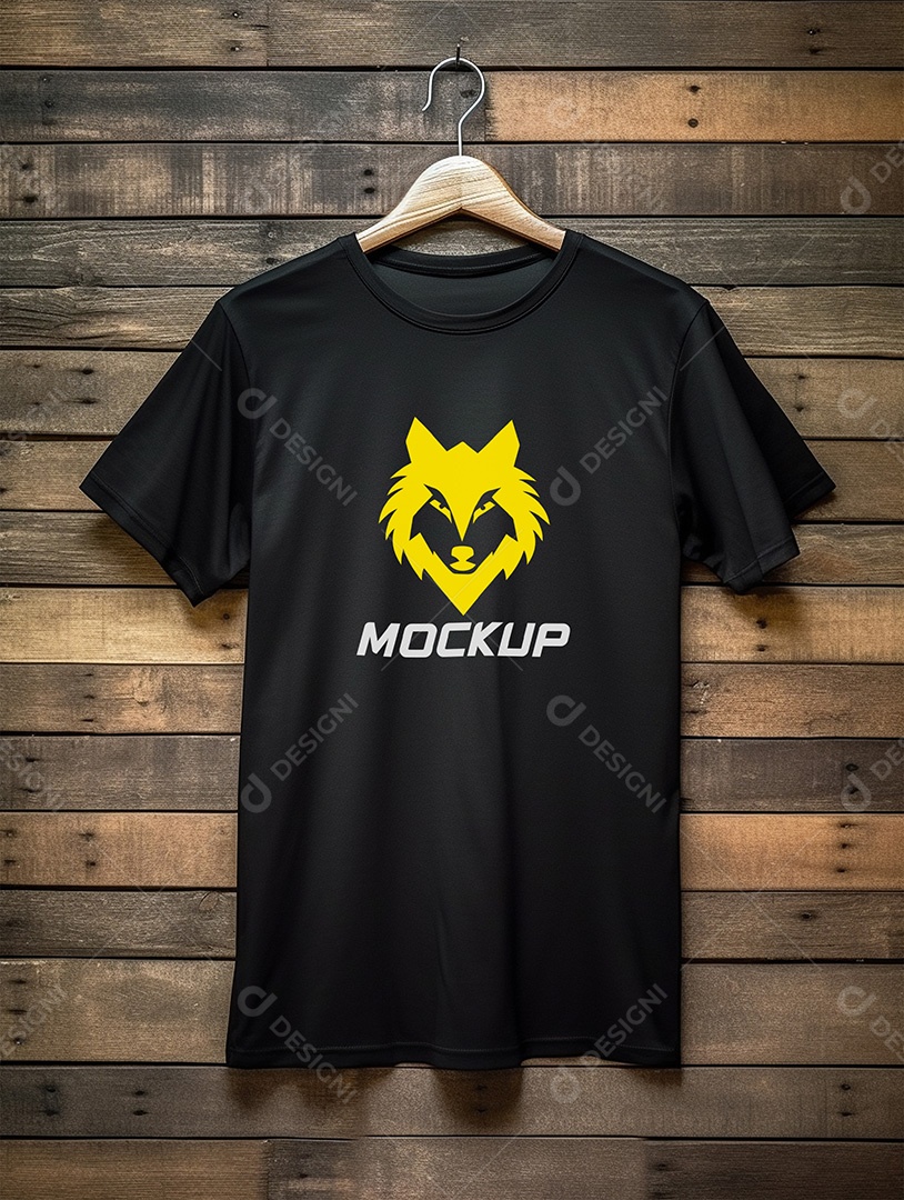 Mockup de Camiseta No Cabide PSD Editável