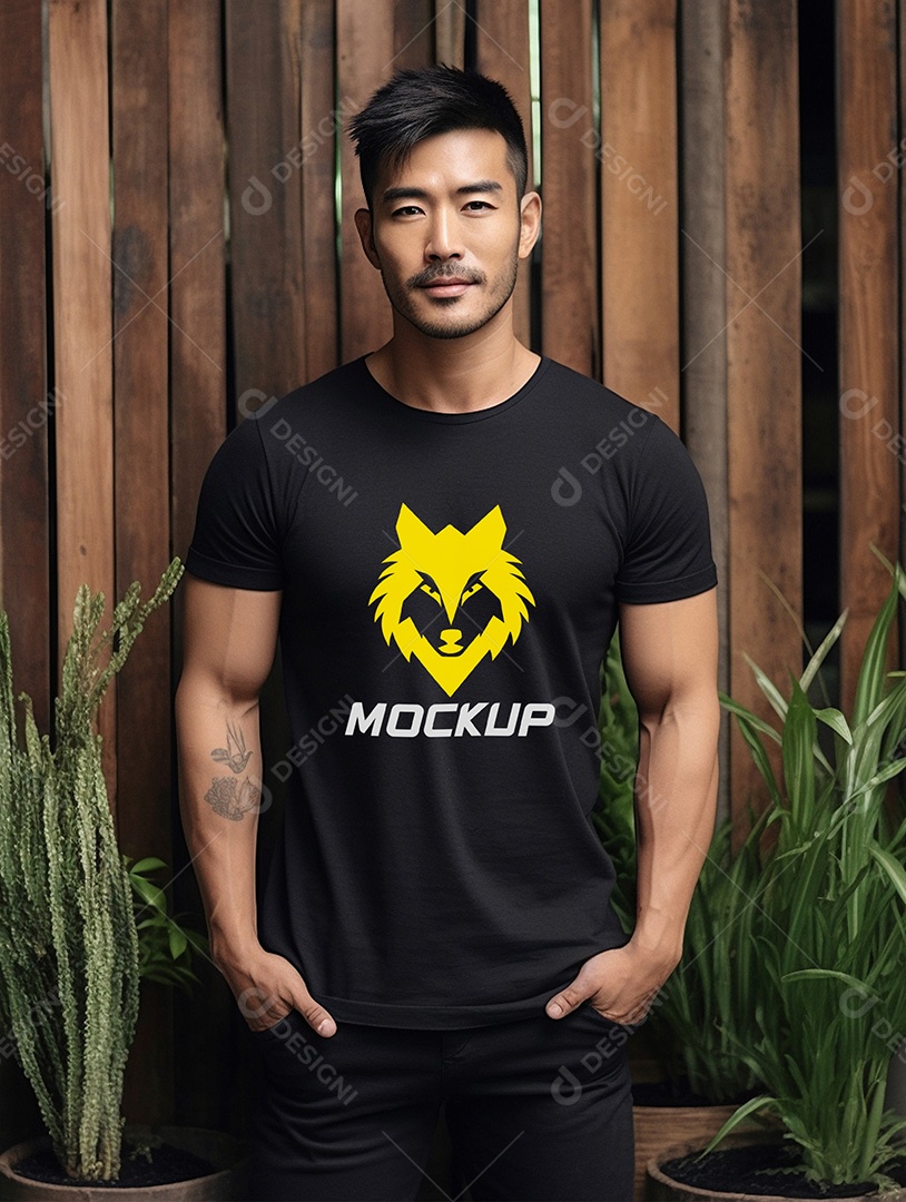 Mockup de Camiseta No Cabide PSD Editável