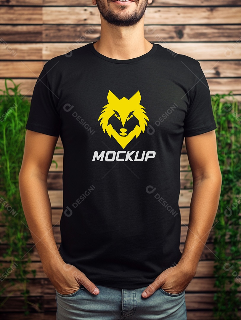 Mockup de Camiseta No Cabide PSD Editável