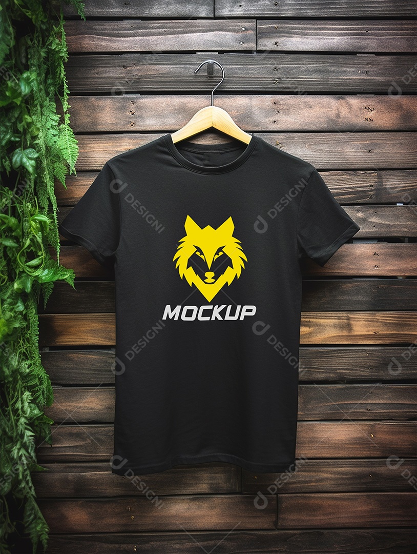 Mockup de Camiseta No Cabide PSD Editável