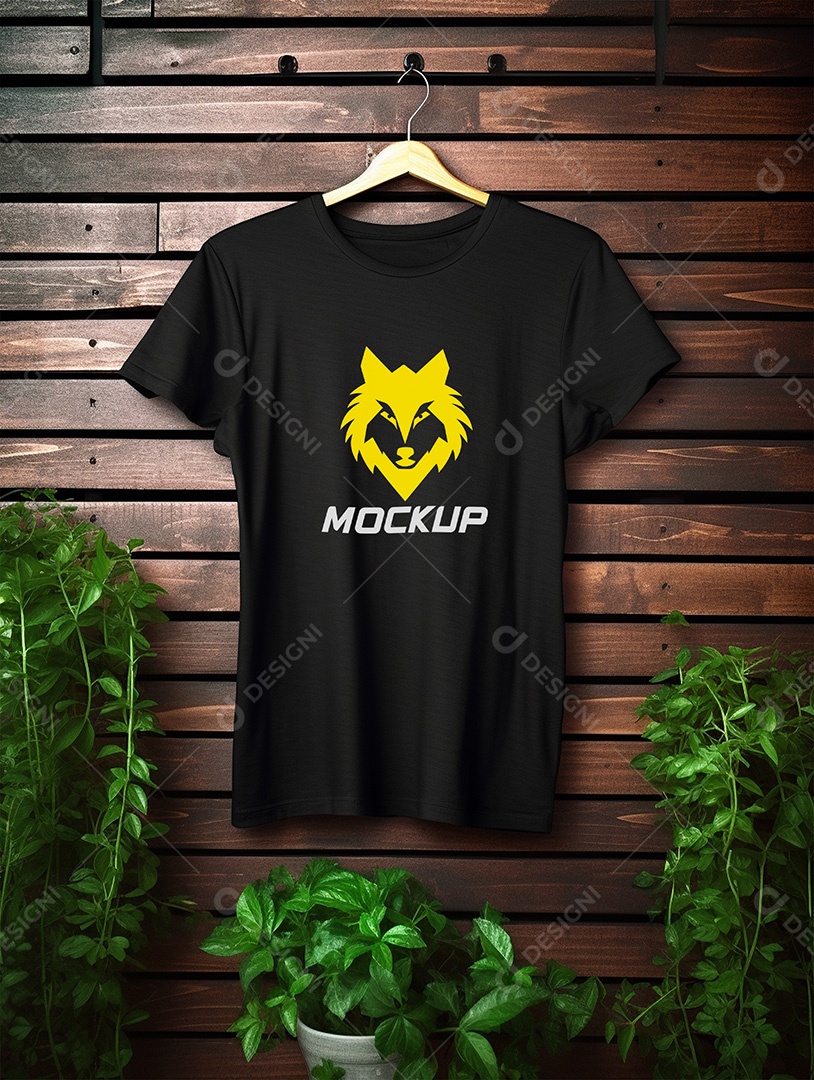 Mockup de Camiseta No Cabide PSD Editável