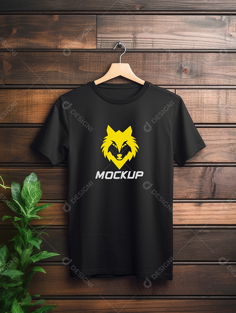 Mockup de Camiseta No Cabide PSD Editável