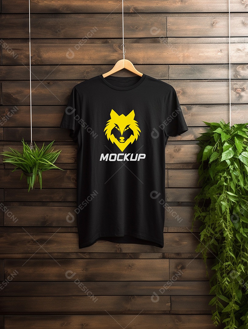 Mockup de Camiseta No Cabide PSD Editável