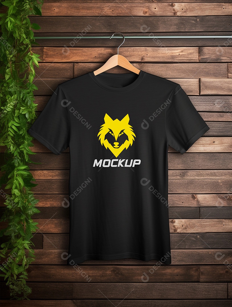Mockup de Camiseta No Cabide PSD Editável