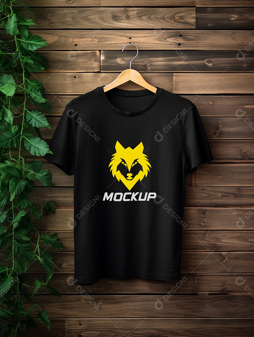 Mockup de Camiseta No Cabide PSD Editável