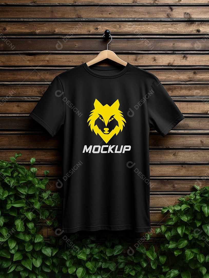 Mockup de Camiseta No Cabide PSD Editável