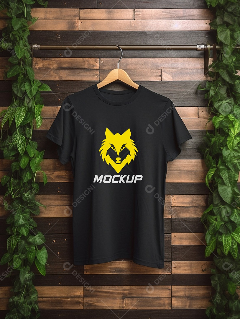 Mockup de Camiseta No Cabide PSD Editável