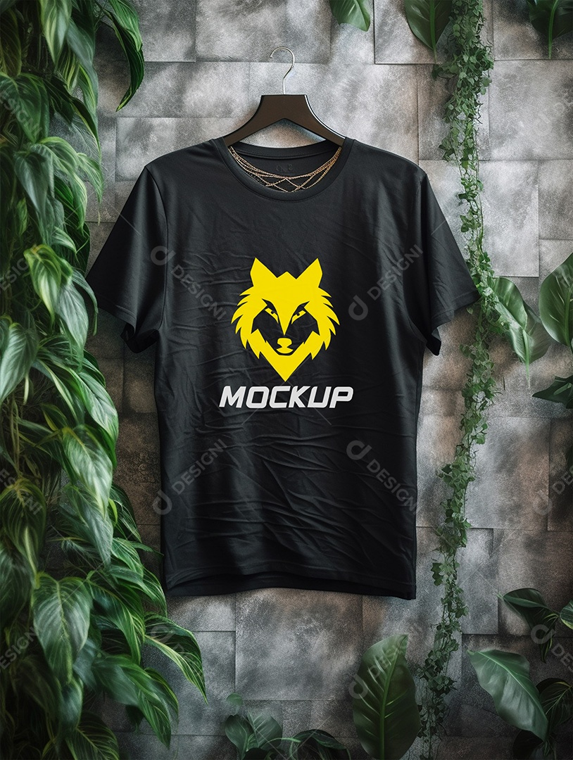 Mockup de Camiseta No Cabide PSD Editável