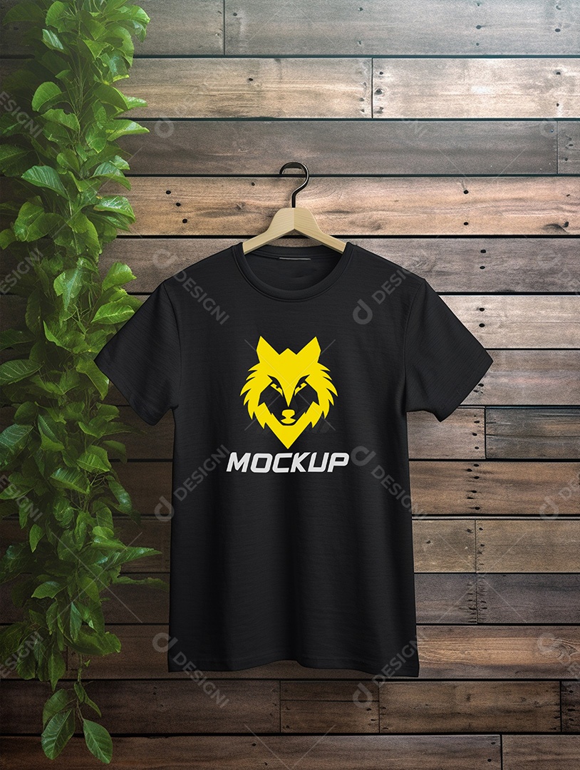 Mockup de Camiseta No Cabide PSD Editável