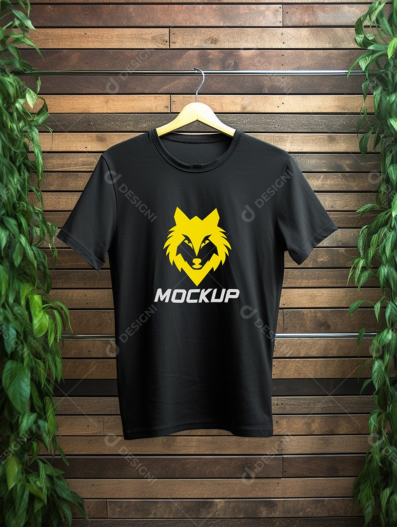 Mockup de Camiseta No Cabide PSD Editável