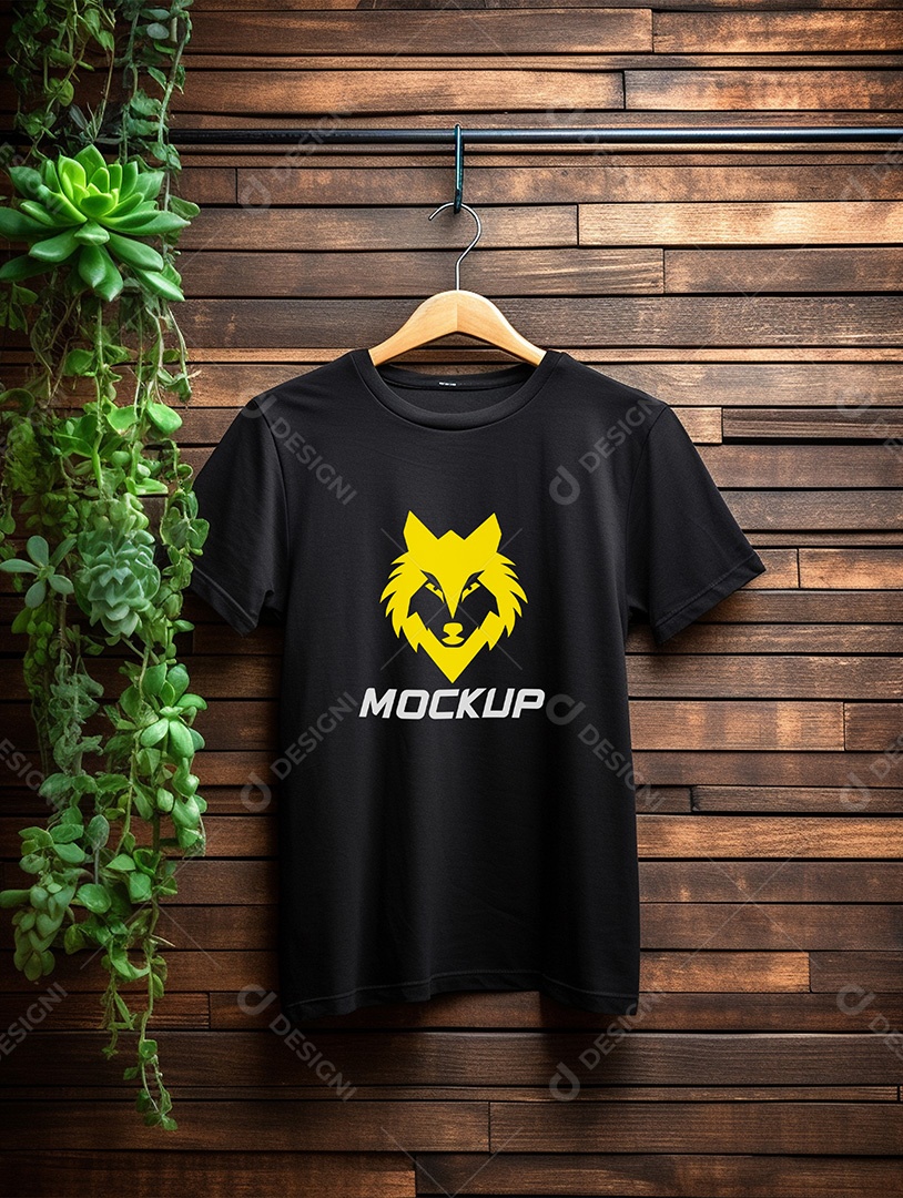 Mockup de Camiseta No Cabide PSD Editável