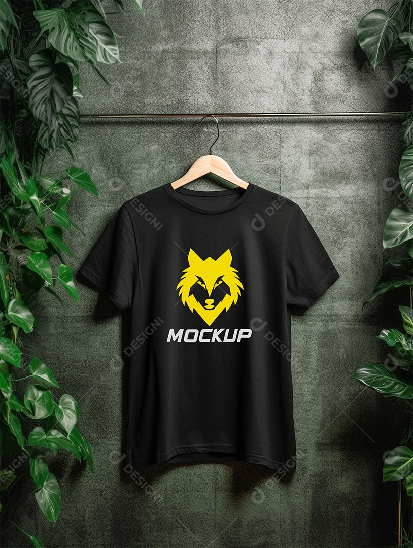 Mockup de Camiseta No Cabide PSD Editável