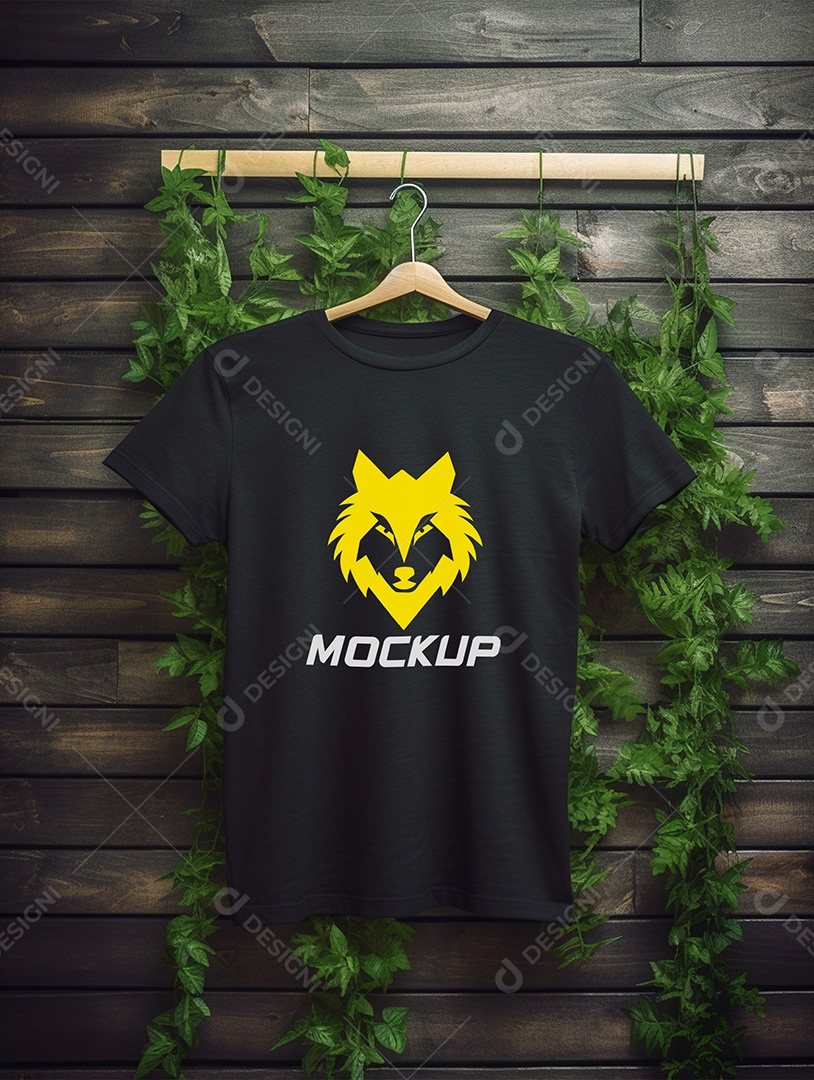 Mockup de Camiseta No Cabide PSD Editável