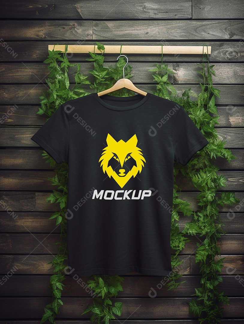 Mockup de Camiseta No Cabide PSD Editável