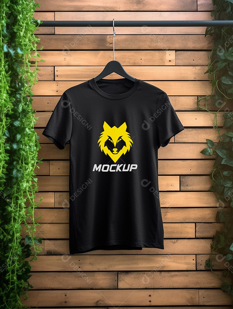 Mockup de Camiseta No Cabide PSD Editável