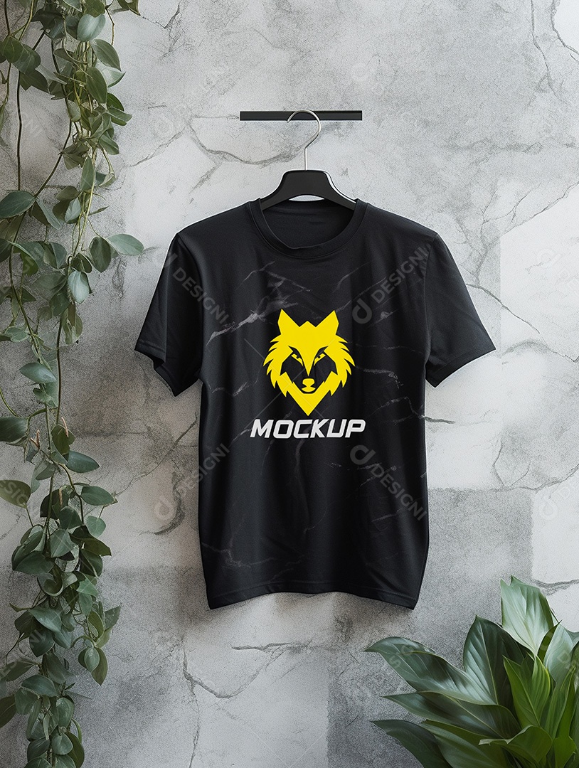 Mockup de Camiseta No Cabide PSD Editável