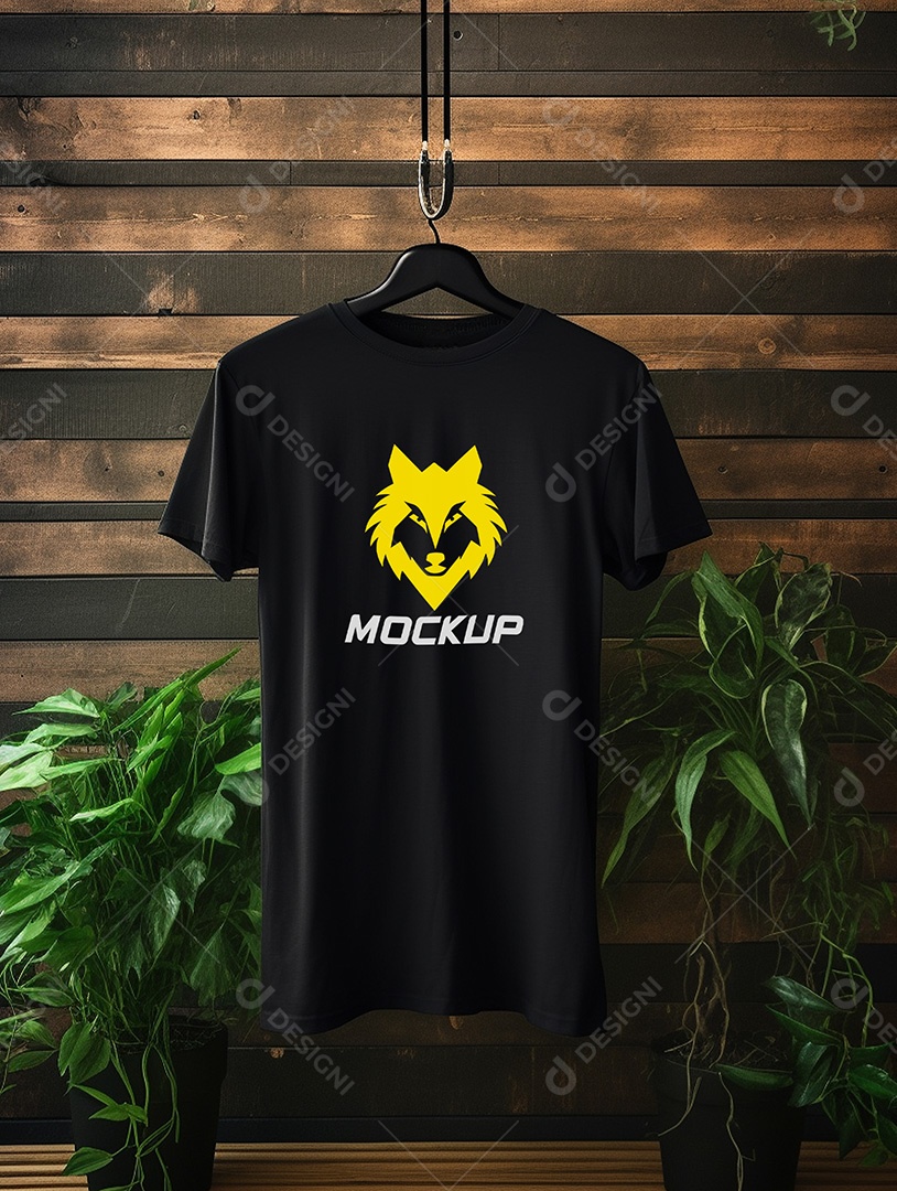 Mockup de Camiseta No Cabide PSD Editável