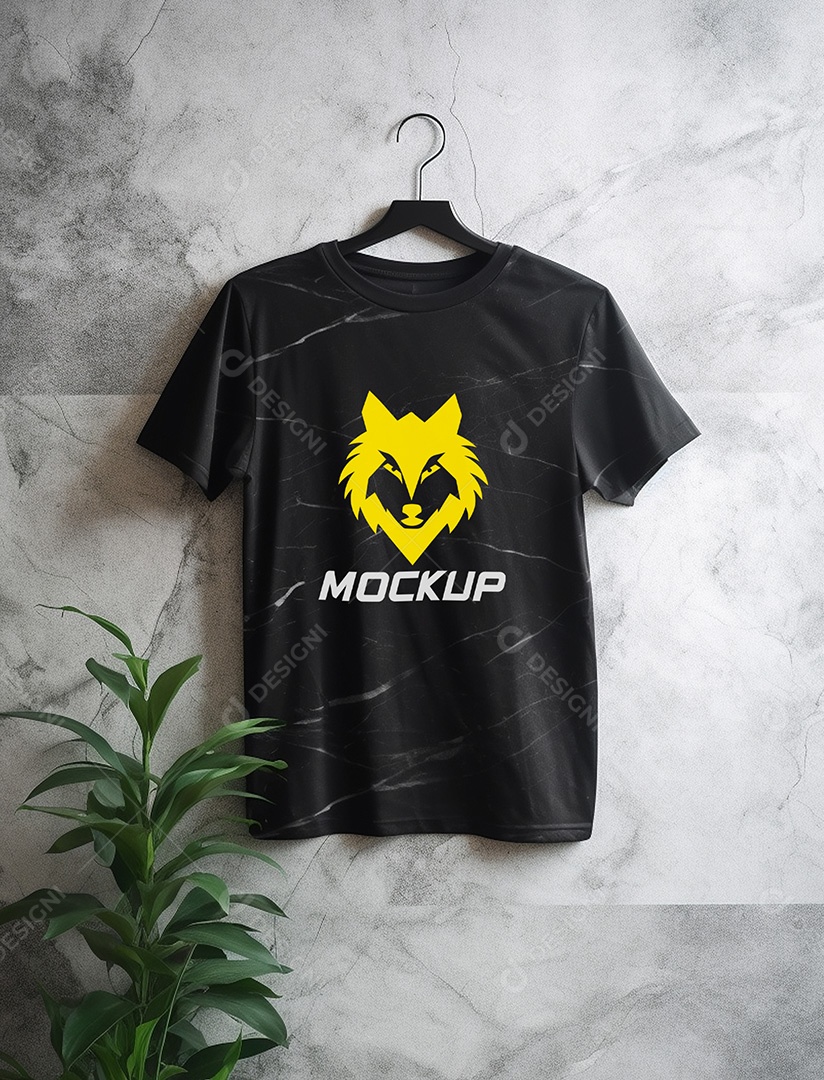 Mockup de Camiseta No Cabide PSD Editável
