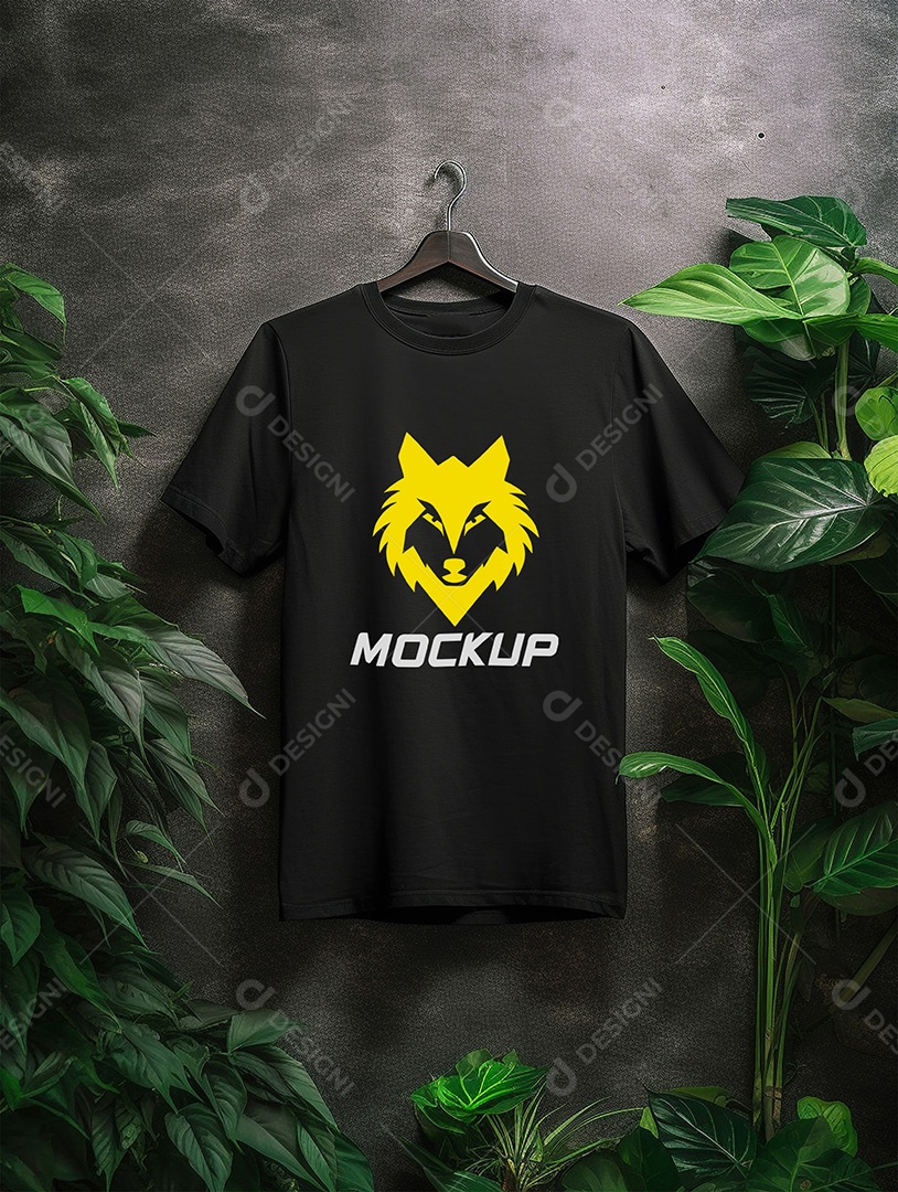 Mockup de Camiseta No Cabide PSD Editável