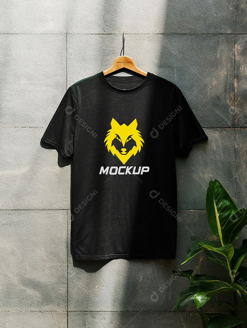 Mockup de Camiseta No Cabide PSD Editável