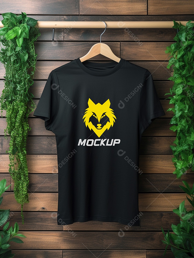 Mockup de Camiseta No Cabide PSD Editável